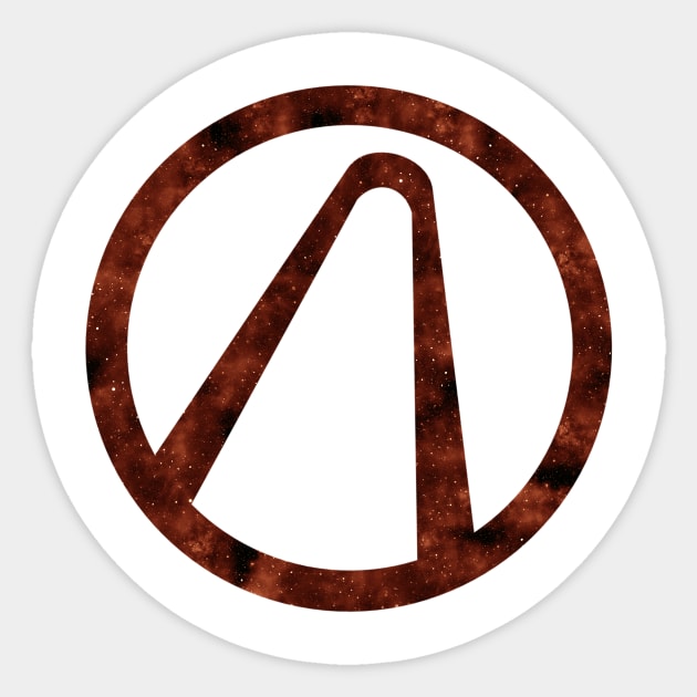 Borderlands - Vault Hunter Symbol (Galaxy Design) Sticker by Kamurata